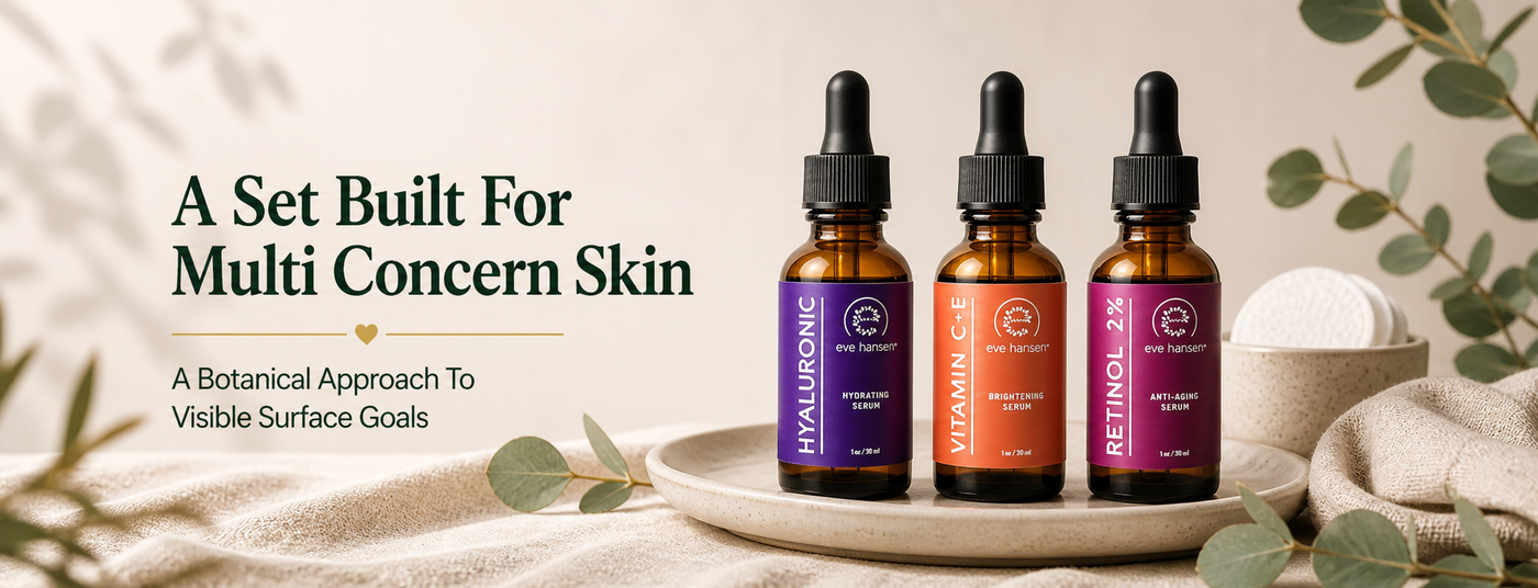 The Complete Clean Beauty Anti Aging Routine With The Eve Hansen Serum Set