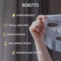 Eve Hansen Skincare Set: 5 Hyaluronic Face Mask Sheets & 8 oz Organic Rose Water Spray